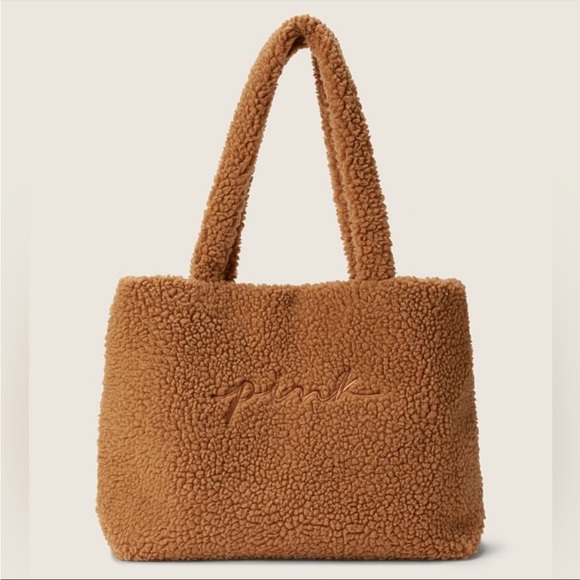 PINK Victoria's Secret Handbags - Victoria’s Secret PINK Cozy Plush Tote Bag